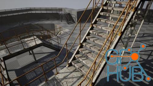 Unreal Engine – Modular Industrial Catwalks Set