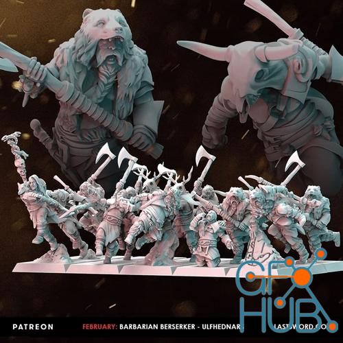 Last Sword Barbarian Berserkers February 2022 – 3D Print