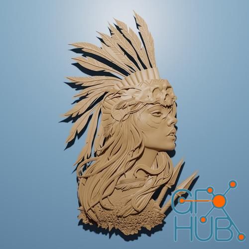 Indian Girl – 3D Print