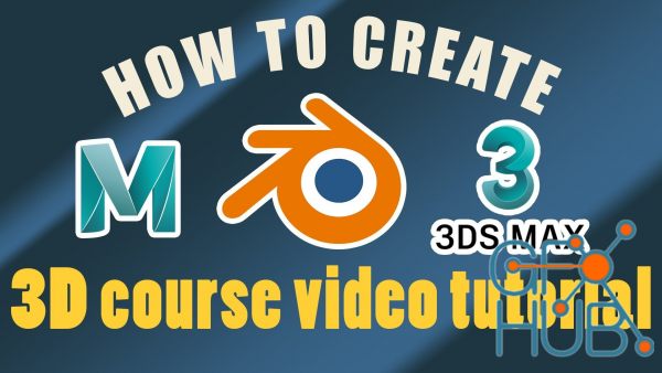 How to create 3D video tutorial - Blender Maya 3D