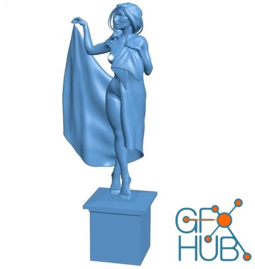 Posing with towel – 3D Print