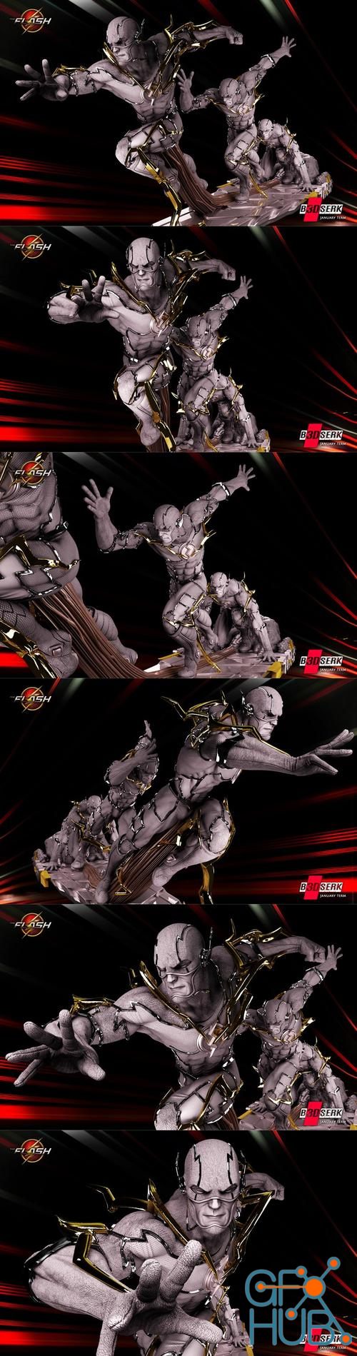 B3dserk Flash Diorama – 3D Print