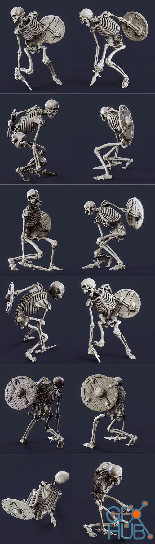 Evil Skeleton Warrior – 3D Print