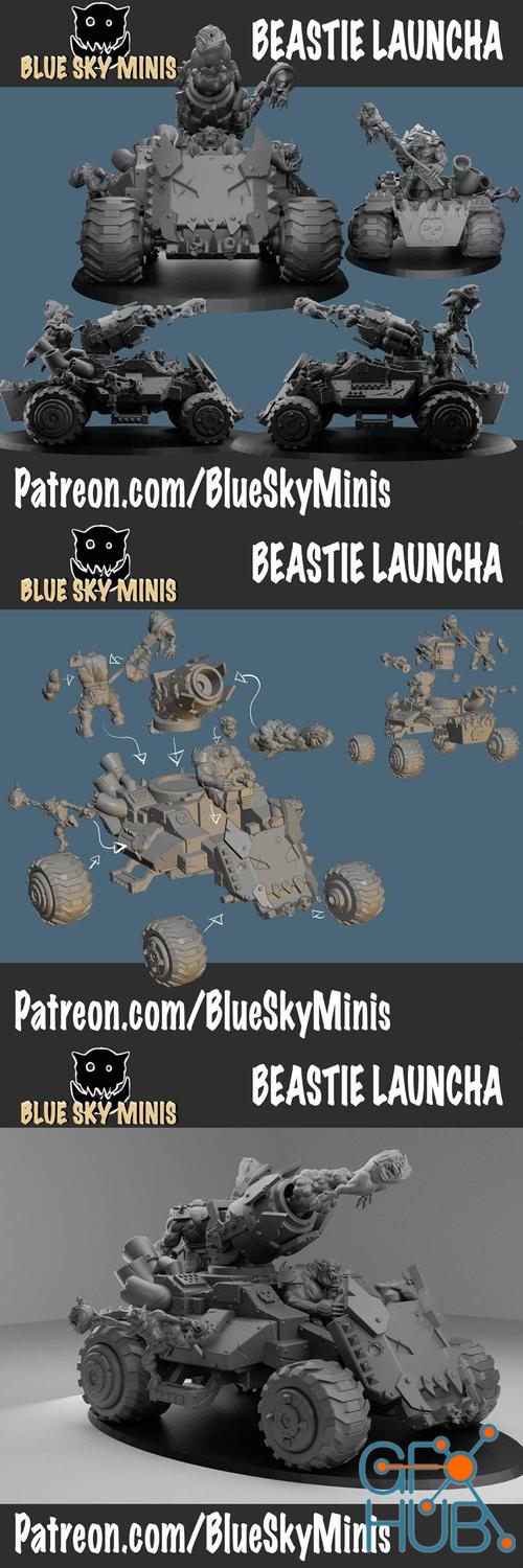 Beastie Launcha – 3D Print
