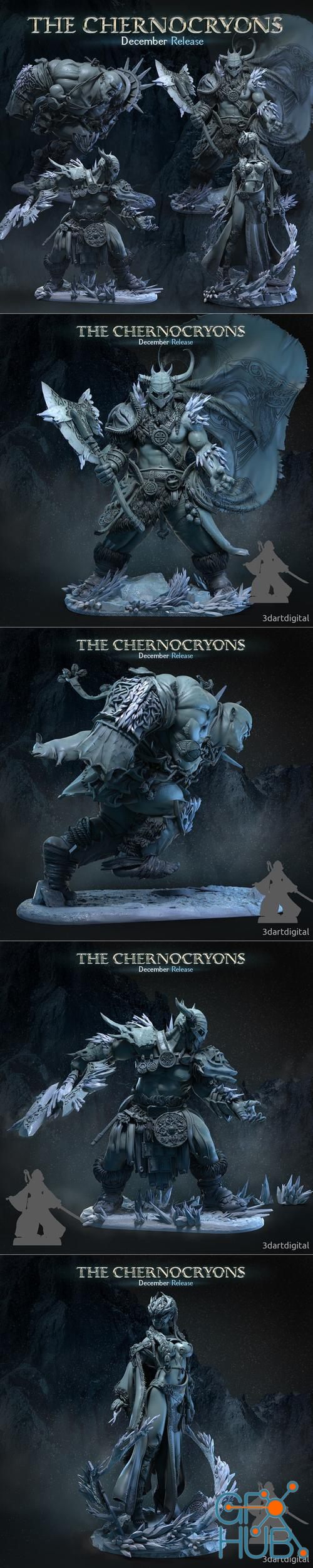 3D Art Digital December The Chenocryons – 3D Print