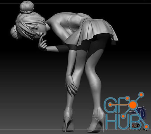 Girl in a Skirt – 3D Print