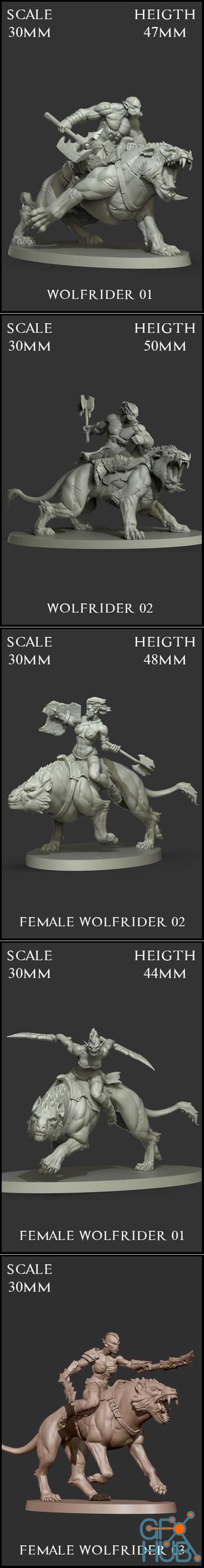 Wolfriders – 3D Print