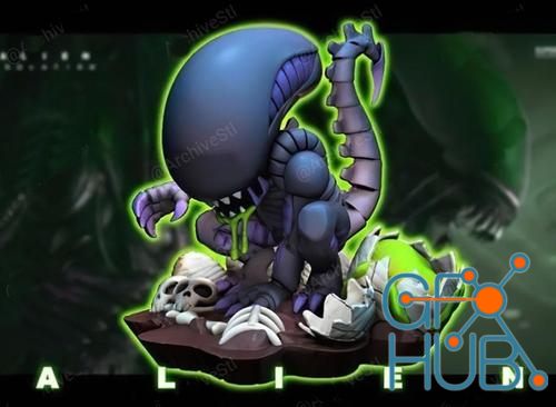 Alien Chibi – 3D Print
