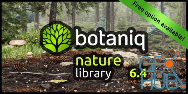 Blender Market – Tree And Grass Library Botaniq v6.4.3 (Full)