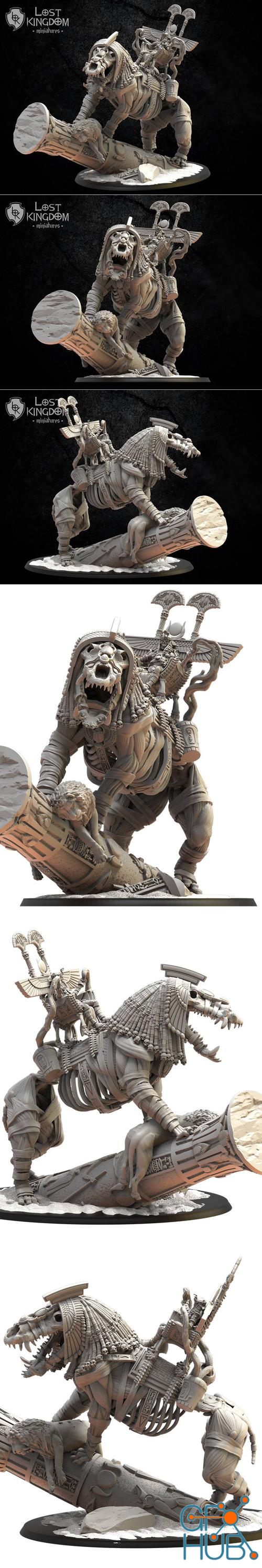 Amenhotep, The Terrible On Ammit – 3D Print