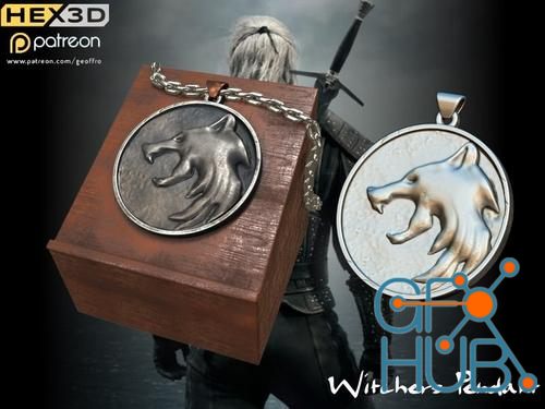 Witchers Pendant – 3D Print