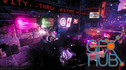 Unreal Engine – Cyberpunk FX Pack 2 - Neon Panels and Screens