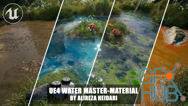 UE4 Customizable Water Master-Material (Vertex Paintable)