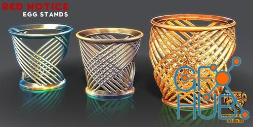 Red Notice Egg Stands – 3D Print