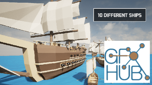 Unreal Engine – Low Poly Ships