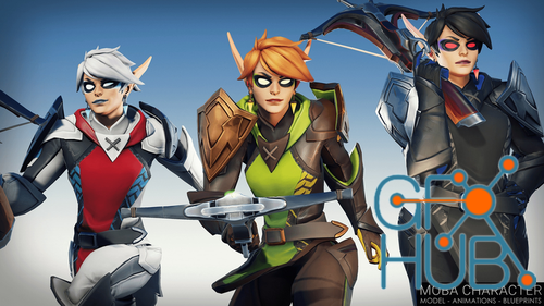 Unreal Engine – MOBA Elf Character and Blueprints