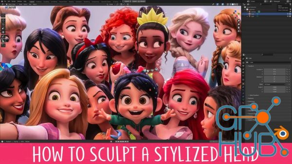 How to Sculpt a Stylized Head in Blender