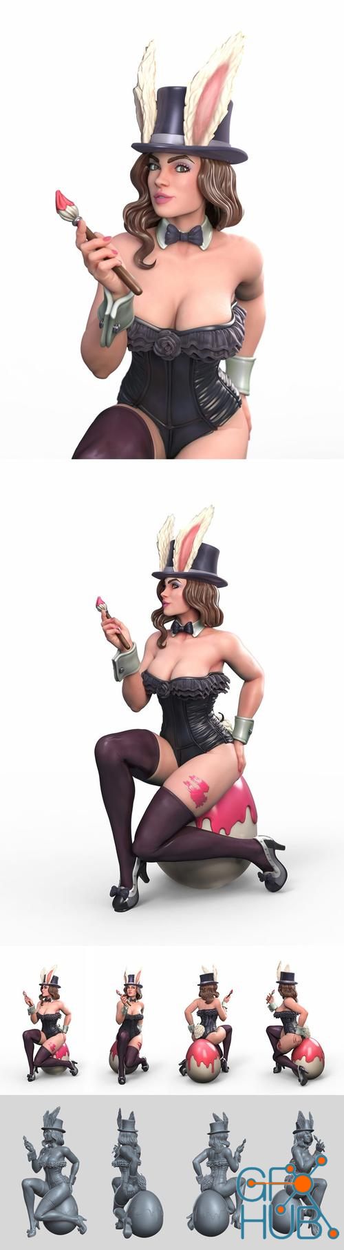 Paulette Pin-Up – 3D Print