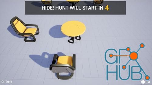 Unreal Engine – Prop Hunt (Hide and Seek) Multiplayer Template