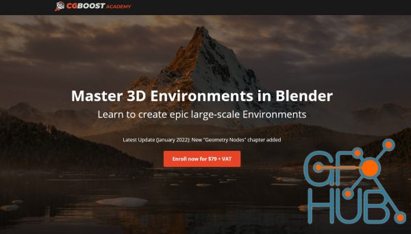 CG Boost Academy – Master 3D Environments in Blender (FULL)