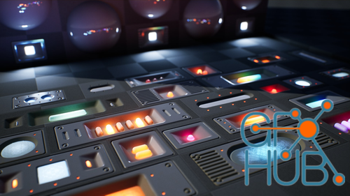 Unreal Engine – Sci-Fi Light Decals Vol. 01