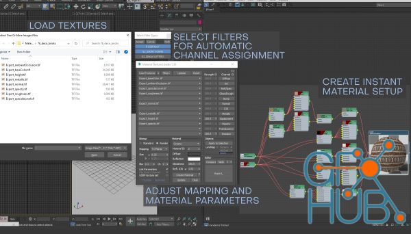 Material Texture Loader v1.50 for 3ds Max