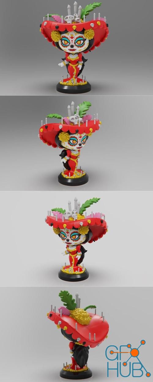PlaKit Book Of Life La Muerte – 3D Print