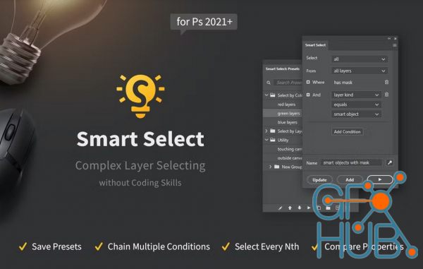 Smart Select - Complex Layer Selecting v1.0.3 for Photoshop