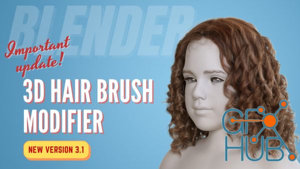 Blender Addon | 3d Hair Brush V3.1 - Modifier | Vfx Grace