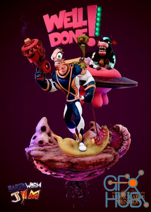 Earth Worm Jim – 3D Print