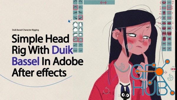 Simple Head Rig With Duik Bassel In Adobe After Effects