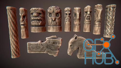 Unreal Engine – Wooden statues