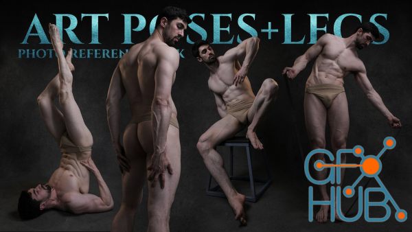 Art Poses + Legs Photo Reference Pack For Artists 1076 JPEGs