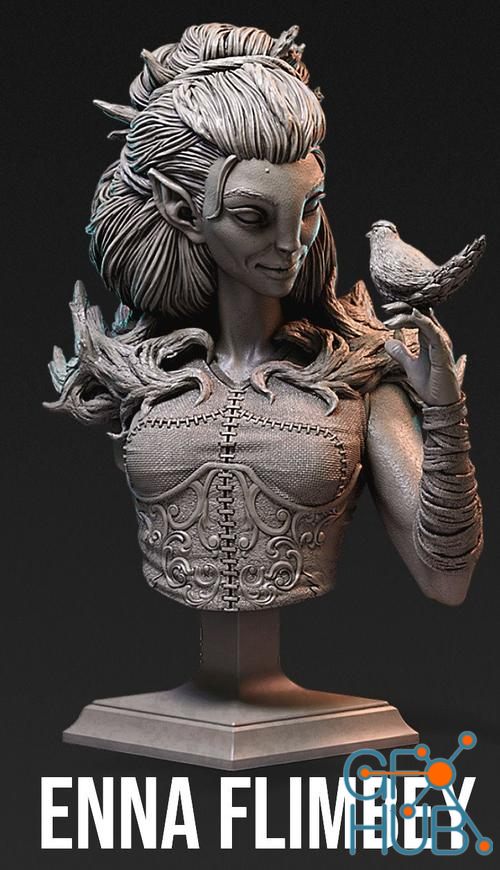 Enna Flimbey Bust – 3D Print