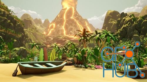 Unreal Engine – Low Poly Style Deluxe 2: Tropical Environment