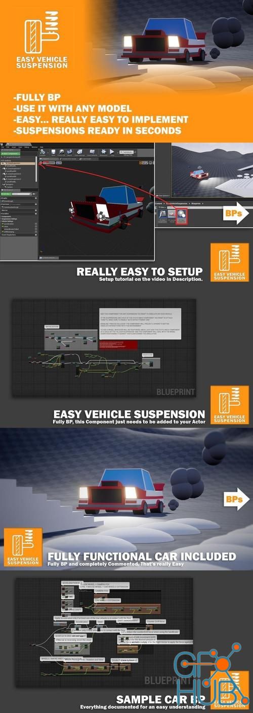 Unreal Engine – Easy Vehicle Suspension [v2]