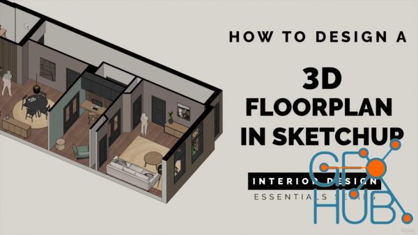 How to make a 3D floor plan interior design in SketchUp Free