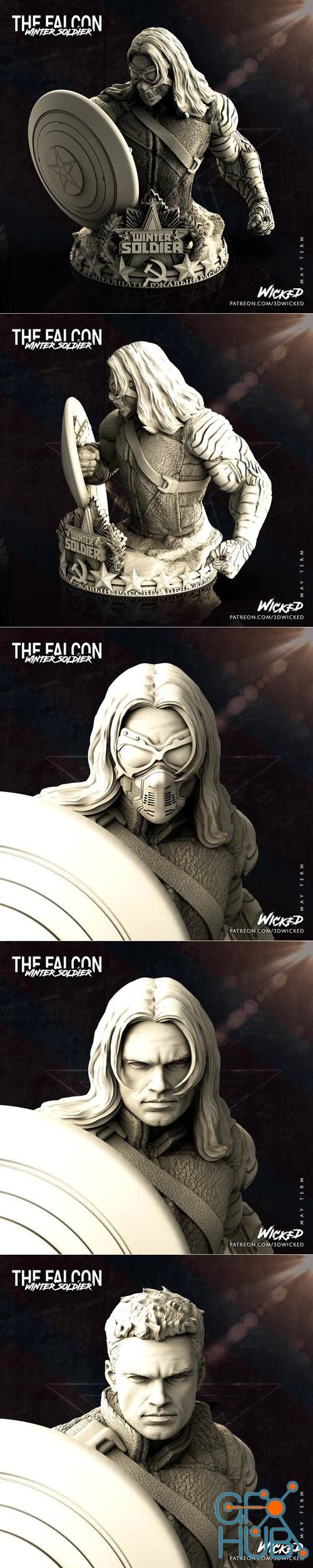 Wicked Winter Soldier Bust – 3D Print