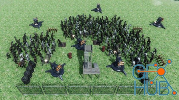 Unity Zombie Tower Defence Game