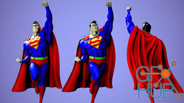 Stylized Superman Zbrush and Marmoset Toolbag 4 Course