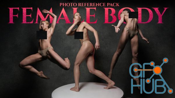 Female Body Photo Reference Pack for Artists 1071 JPEGs