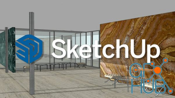 Learn Sketchup with the Barcelona Pavillion