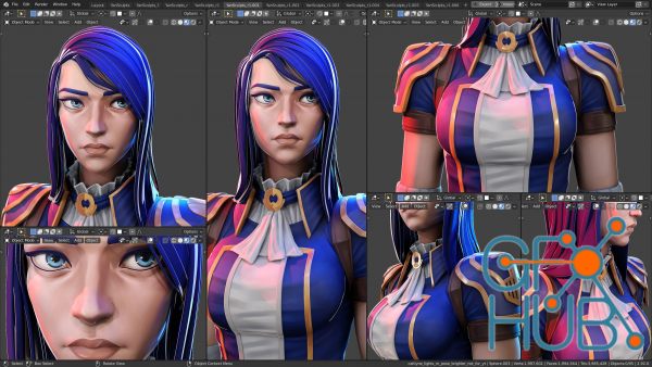 Caitlyn – Character Creation in Blender – 2022