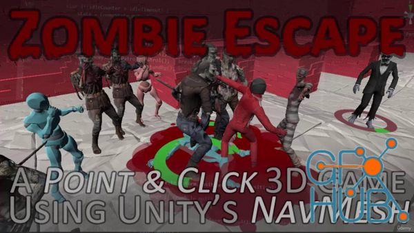 Udemy – Zombie Escape: A Point & Click 3D Game using Unity's NavMesh