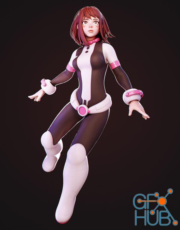 Gumroad - Uraraka Ochako - Character Creation In Blender