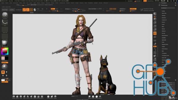 Udemy – Girl and the Dog Creation in Zbrush for Intermediate Level