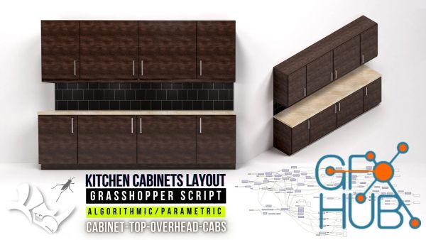 Skillshare – Rhino 3D and Grasshopper Kitchen Cabinets Parametric Architecture and 3D design