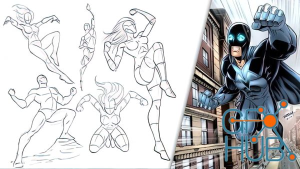Udemy – How To Draw Dynamic Comic Book Superheroes – Start To Finish