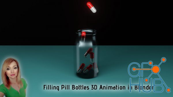 Skillshare – Filling Pill Bottles 3D Animation in Blender