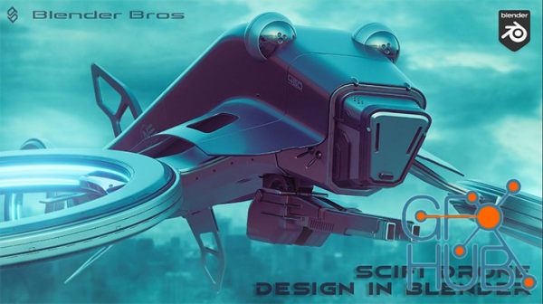 ArtStation – Hard Surface Drone Design in Blender